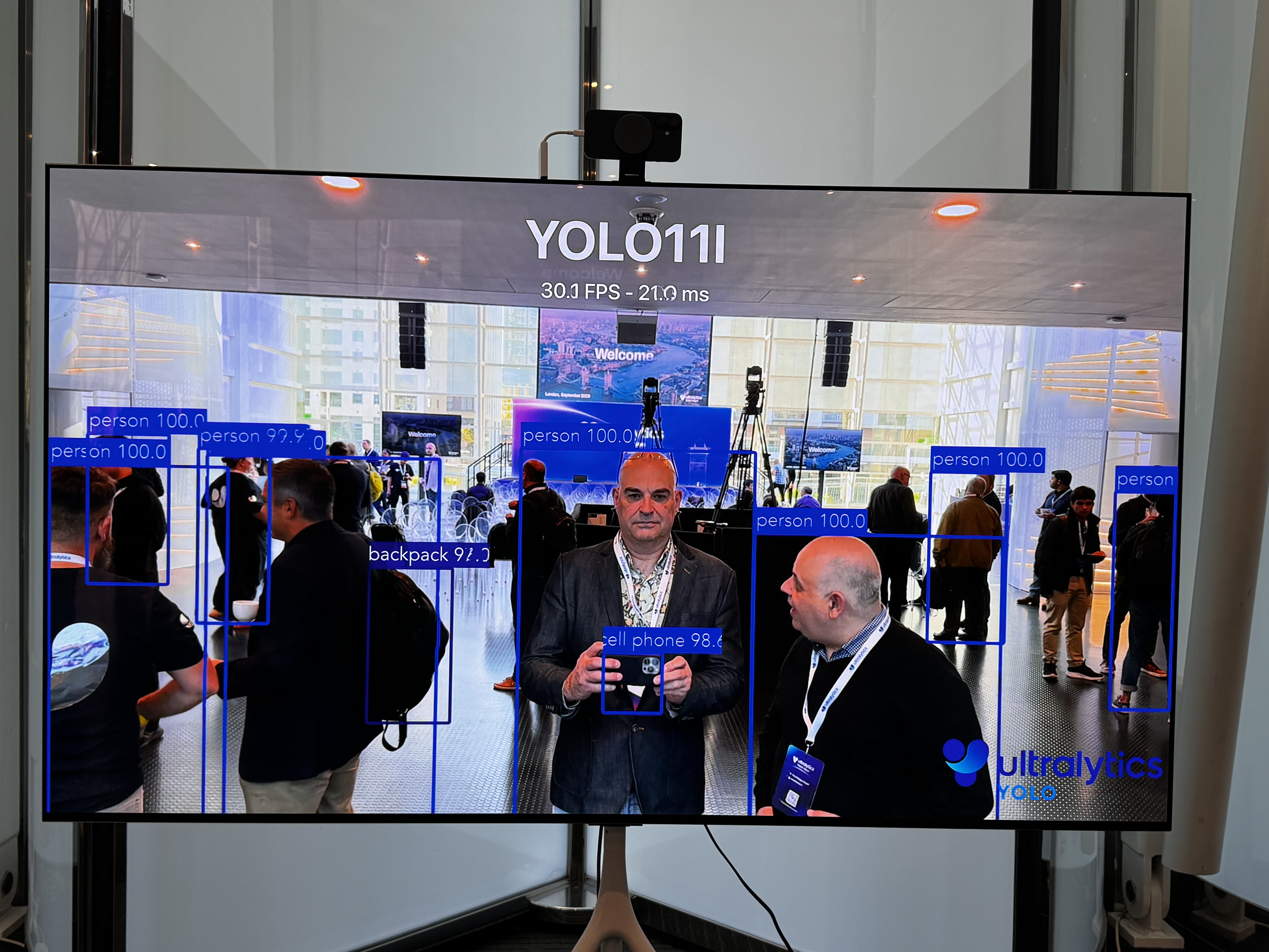 Professor Mike Griffin attending a technology and computer vision event